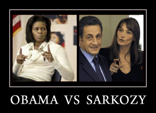 nicolas sarkozy obama. Obama VS Sarkozy