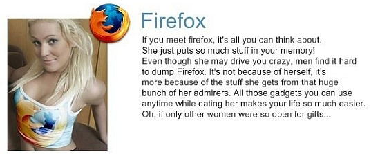 If browsers were women - Firefox