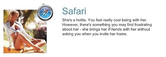 If browsers were women - Safari