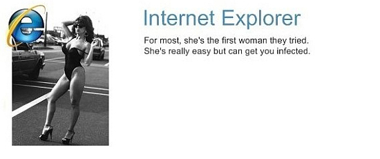 If browsers were women - Explorer