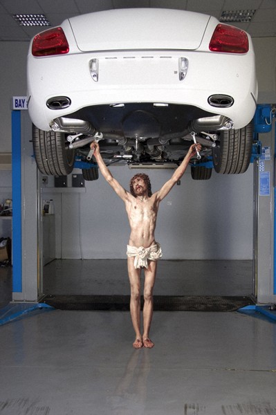 Jesus doing everyday things